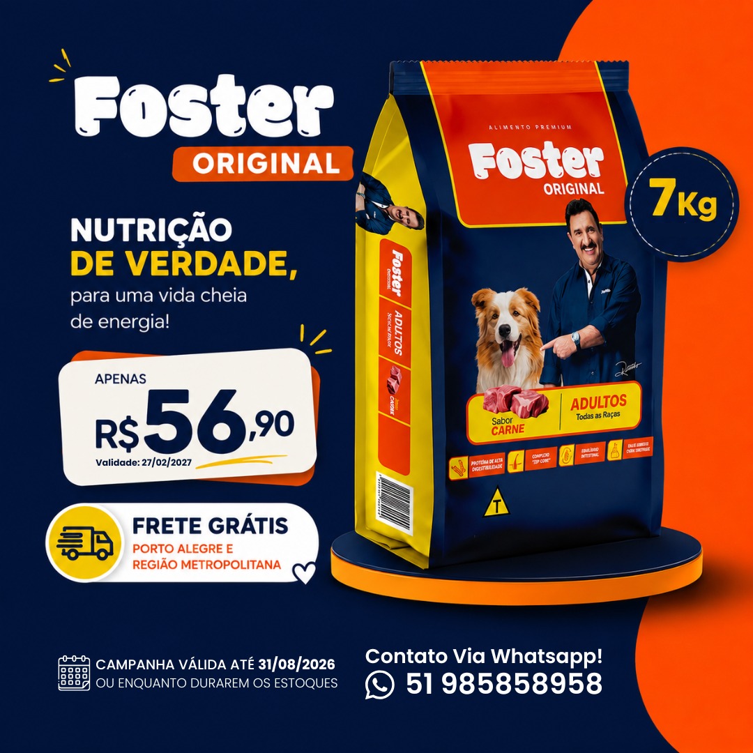 Foster Original 7kg — Sabor Carne