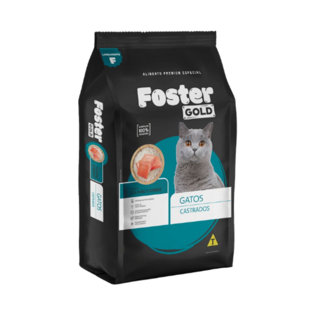 Foster Gold Gatos Castrados Salmão