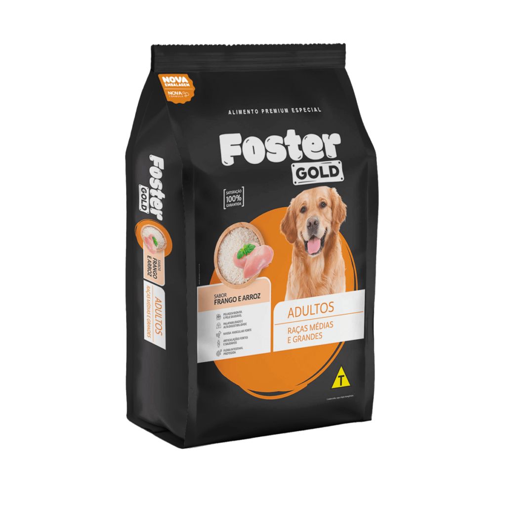 Foster Gold Adultos Raças Médias e Grandes